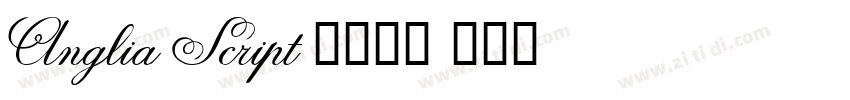 Anglia Script 普通西方字体转换